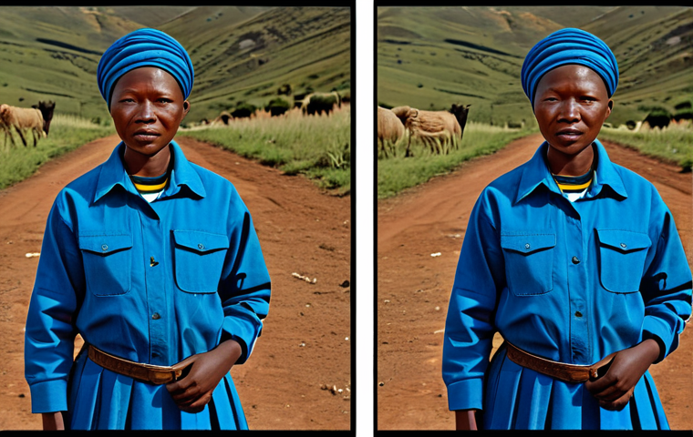 Here are two image prompts for Stable Diffusion XL, based on the provided text about digital transformation in Lesotho: